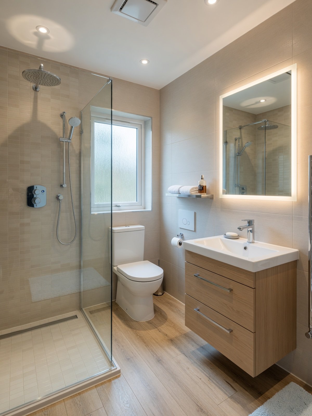 A practical shower-room transformation. — Manchester